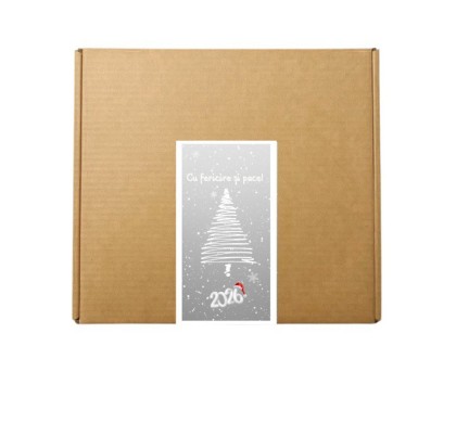 Eticheta 5X10 cm "2026: Cu fericire si pace"