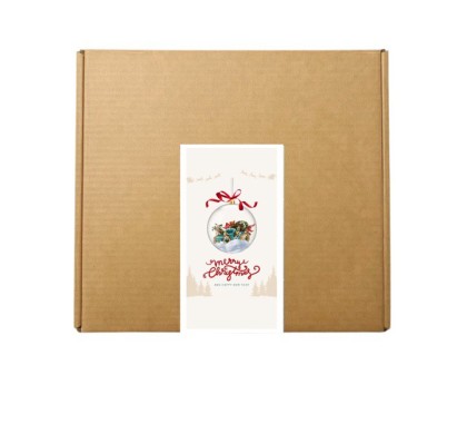 Eticheta 5X10 cm "Merry Christmas and Happy New Year"