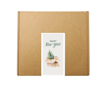 Eticheta 5X10 cm "Happy New Year" 