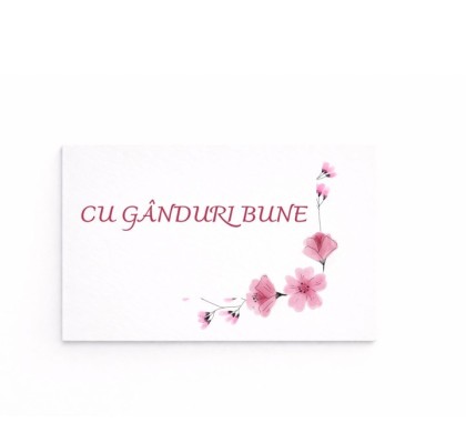 Inserție "Cu gînduri bune" 