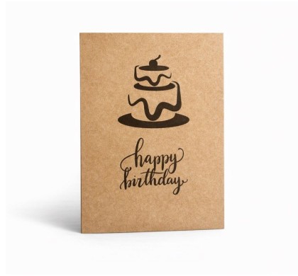 Inserție "Happy birthday" cu tort