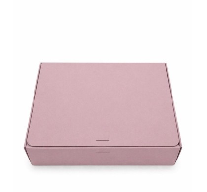 коробки из плоского картона 350X250X80 розовый
