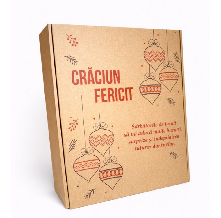 cutii din carton 320X275X100 'Craciun Fericit'