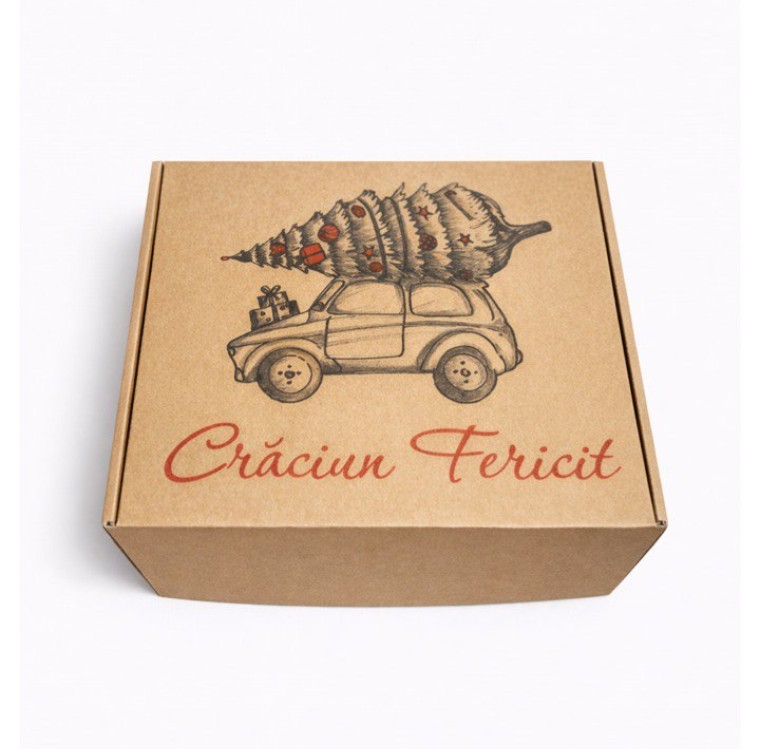cutii din carton 240X210X100 'Masina de Craciun'
