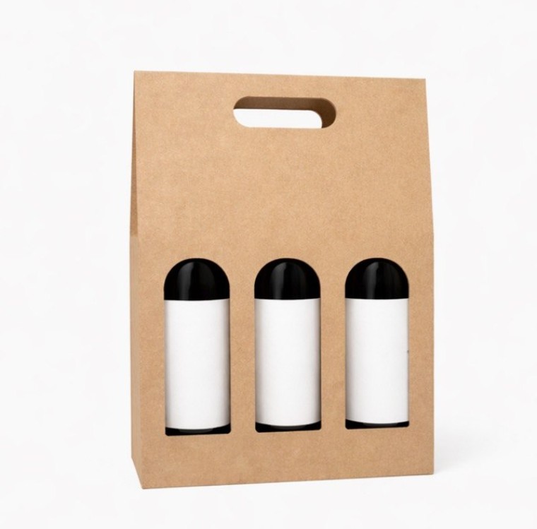 картонные коробки для 3 бутылок