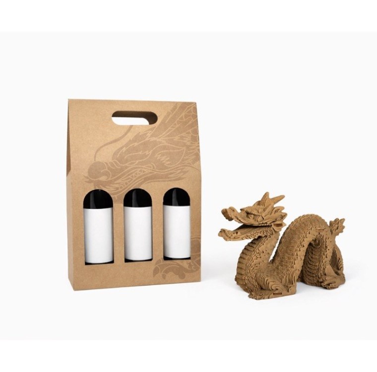 картонные коробки для 3 бутылок